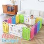 Baby Playpen Kids Activity Centre Safety Play Yard Home Indoor Outdoor New Pen (Multicolour, Classic Set 14 Panel) (Multicolour 14 Panel) Image 3