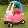 Princess Cozy Coupe Car - Ride-On with Real Working Horn, Clicking Ignition Switch, & Fuel Cap Image 3