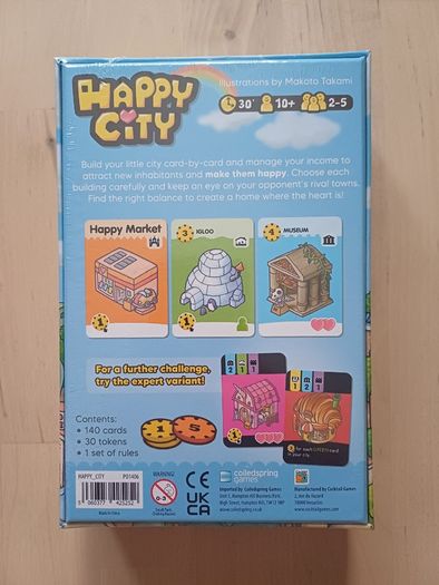 Happy City City Building Family Strategy Card Game 2021