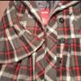 Ckeck coat jacket grey red black white Miss posh size 10 Image 3