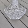 Large Heavy Crystal Basket Image 3