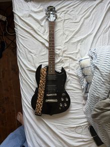 Epiphone SG with EMG 81/85 active pickups and EMG Afterburner
