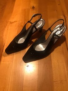 Gaja leather shoes ladies 38EU black 5UK brand new