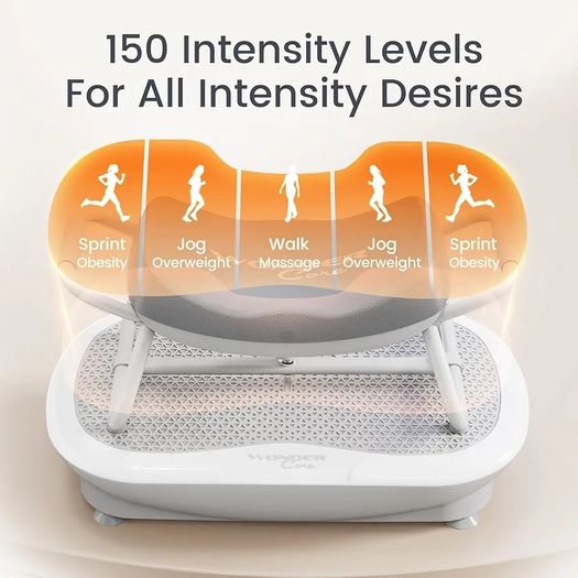 3D Vibration Plate Fitness Chair High-Frequency Vibration Platform with 150 Speeds, Folding Home Exercise Machine for Full Body Workout & Weight Loss, Max Load 150kg