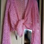 NEW - Avoca mohair & wool pink cardigan UK 10 Image 3