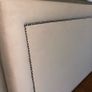 BRAND NEW Silver / Grey Velvet Double Headboard with Studded Detail (147cm x 64cm) Image 3