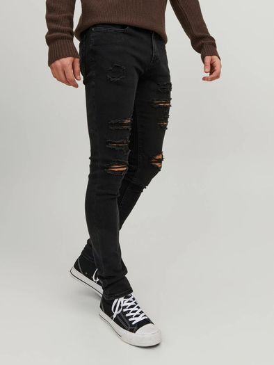 JACK & JONES Men's Am 502 Lid Sts Skinny Jeans, Black (Black Denim), W31/L30