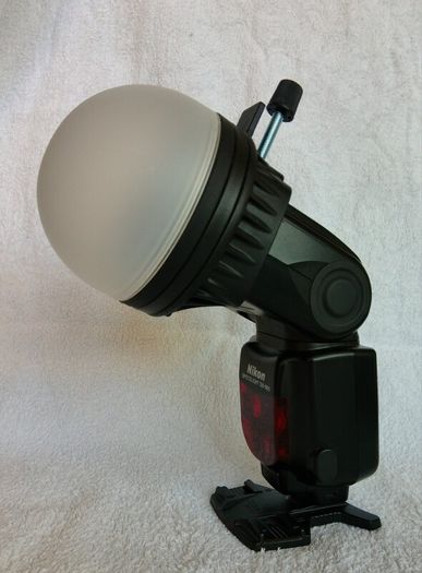 Dome flash diffuser light shaper