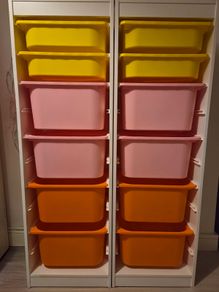 IKEA TROFAST Tall Toy Storage Units with Boxes