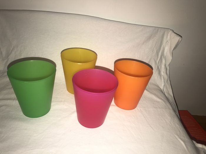 Four Colourful Cups