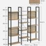 New Bookcase With 14 Shelves (Brown or Greige)  FREE P&P Image 10