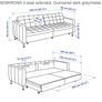 IKEA Landskrona 3 seat sofa bed Gunnared dark grey brand new Image 3