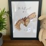 Giraffes Nursery Print -  The best part of me is you Image 4