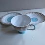 Regina  beautiful colours china teacup saucer and plate trio ten euro per trio Image 5