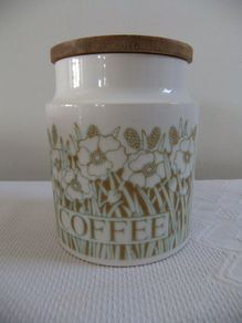 Hornsea Fleur Pattern Coffee Jar / Caddy