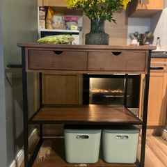 scandinavian serving  cart