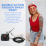 Painting Tattoo Manicure Airbrush Air Compressor Kit Gravity Feed Cake Spray Model Air Brush Nail Tool Set 100-250V Image 8