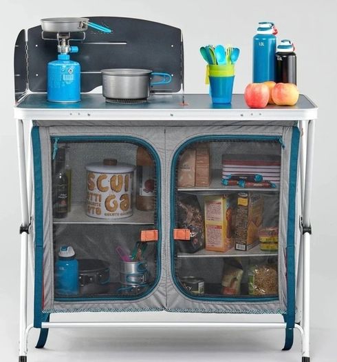 Camping kitchen cabinet