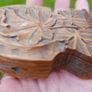 Awesome 19th Century  Black Forest Carved Wood Pocket Watch Display Pocket Watch Box / Stand Image 6