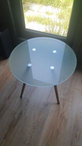 Glass top table