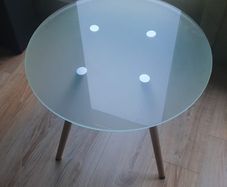 Glass top table