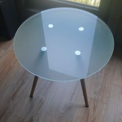 Glass top table
