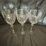 Beautiful set of 3 Crystal D'Arques  Fontenay Cut Sherry Glasses Image 3