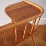 Mid Century Modern Telephone Table Bench Solid Elm & Beech Vintage Retro Image 3