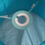 Two Torquoise Blue Pendant Ceiling  Light Shades Image 4