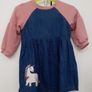 Next Unicorn Denim Raglan Dress Image 2