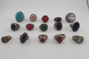 Antique Treasure Jewellery Lot 15 Traditional Brass Statement Rings