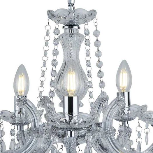 Marie Therese 5 Light Clear  Chandelier