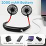 Portable Neck Fan Rechargeable, Personal Neck Fans Round Neck, Hanging Head Fan Neck Hands Free Cooling Hanging Personal Fan Wearable Usb Neckband Fan Outdoor Travel Holiday Essentials for Women Men (FREE POSTAGE) Image 6