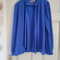 ladies blouse,royal blue