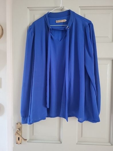 ladies blouse,royal blue
