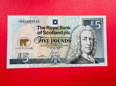 Scotland  5 Pounds  2005 Pick 365  Commemorative Issue  ( JACK  NICKLAUS )  ( Uncirculated )