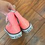 UK 1 pink sparkly converse high tops Image 4
