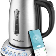 App Remote Control, Compatible with Alexa, Google Home and Siri | Digital Temperature Control 2200W with Keep Warm Function, Stainless Steel (FREE POSTAGE)