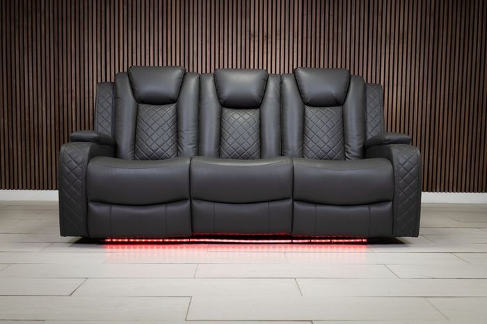 3 Seater Ashbyrne Electric Leather Recliner Sofa