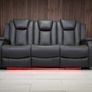 3 Seater Ashbyrne Electric Leather Recliner Sofa Image 4