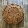 Vintage wicker ottoman Image 2