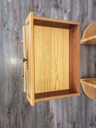 Vintage Style Wooden Cabinet with Chair
