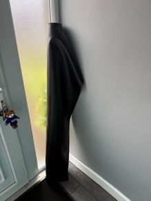 5 meters of black leatherette