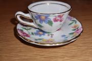 Miniature Doll House Bone China Cup and Saucer