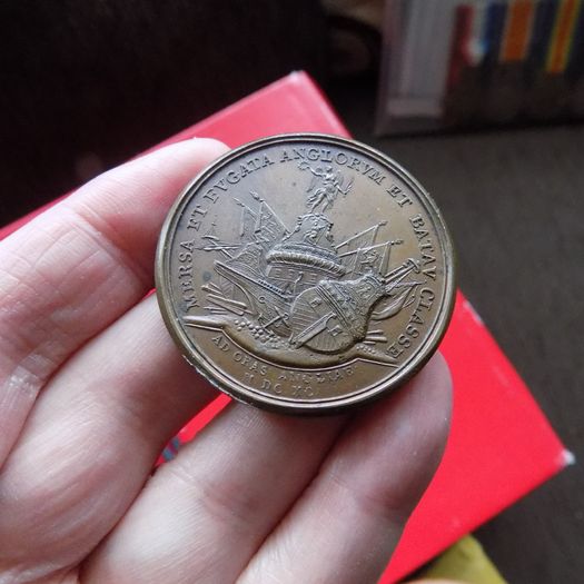 France. King Louis XIV,40mm Bronze Medal.