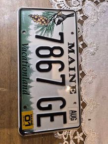 Vintage  license Plate