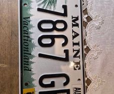 Vintage  license Plate
