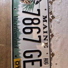 Vintage  license Plate