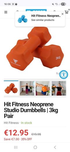 3kg and 5kg dumbells