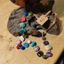 handmade  bohemian style chunky bead necklace . Image 3